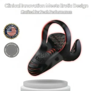 Alisanda™ Vibrating electric male masturbation lock ring charging