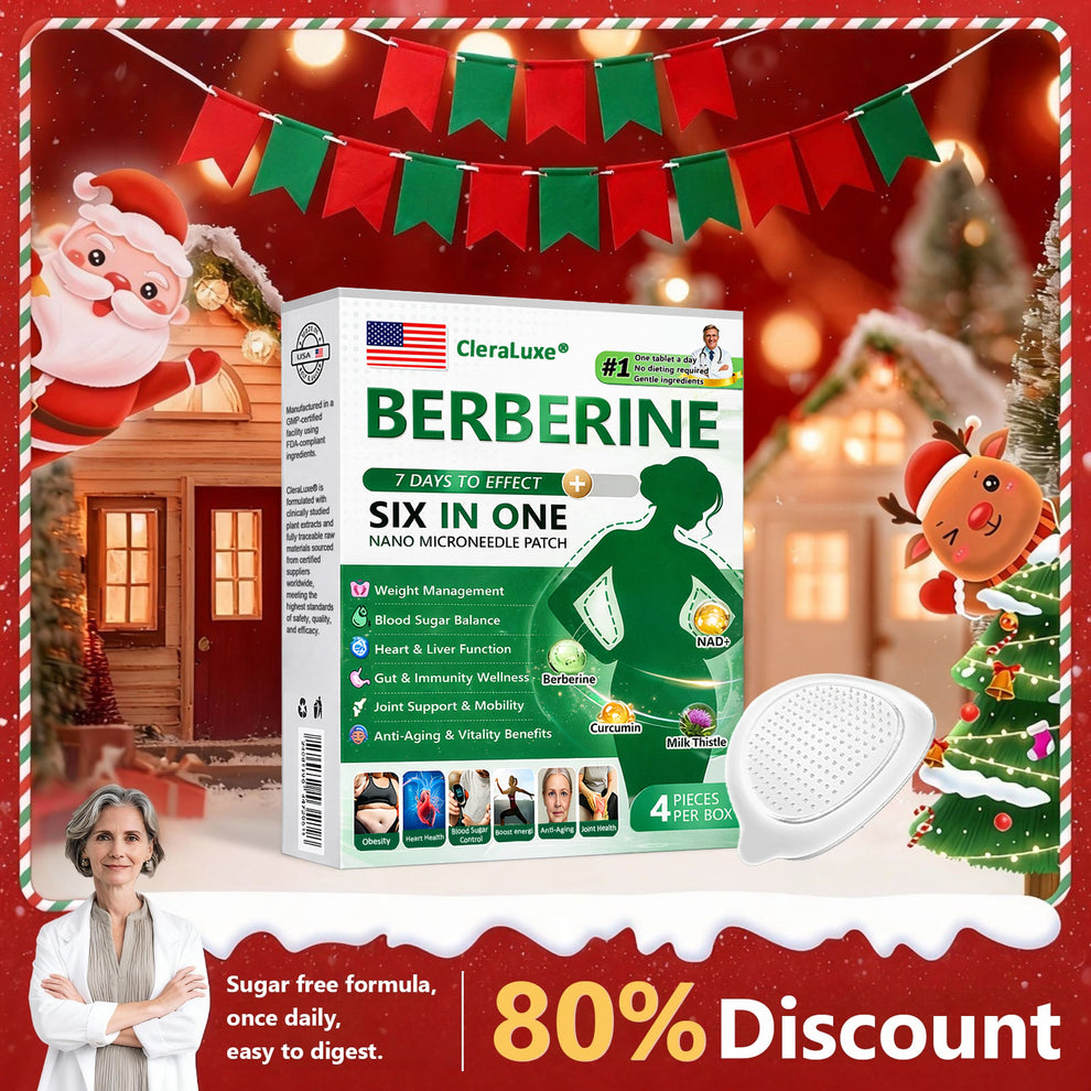 CleraLuxe® Berberine 6-in-1 Nano Microneedle Patch
