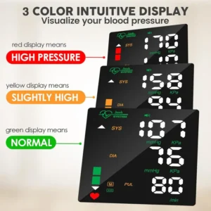 Curicreek™ Blood Pressure Monitor LED Touch Screen & Adjustable Fit