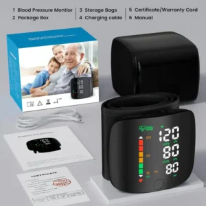 Curicreek™ Blood Pressure Monitor LED Touch Screen & Adjustable Fit