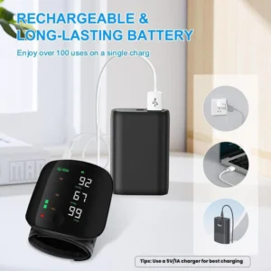 Curicreek™ Blood Pressure Monitor LED Touch Screen & Adjustable Fit