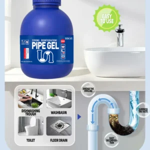 BBOJI Powerful Drain Cleaner — Helps Clear Common Clogs in Sinks, Tubs & Showers