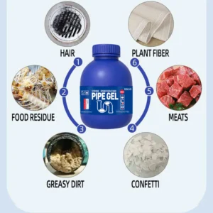 BBOJI Powerful Drain Cleaner — Helps Clear Common Clogs in Sinks, Tubs & Showers