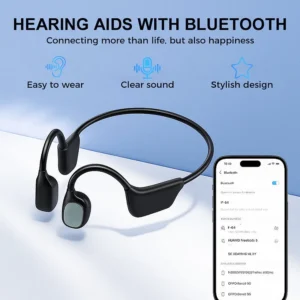 YUNPSO Bone Conduction Smart Hearing Aid Bluetooth Earphones