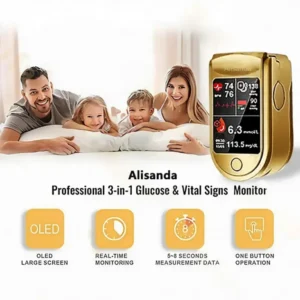 Alisanda™ 3-in-1 Health Monitor Painless Testing – Extremely Fast Readings
