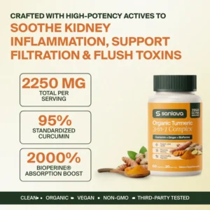 Sanlava Organic Turmeric 2250mg | Supports Healthy Kidney Filtration 9 Sanlava Organic Turmeric 2250mg | Supports Healthy Kidney Filtration