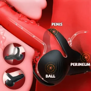 Howcode™ Vibrating Electric Male Masturbation Lock Ring