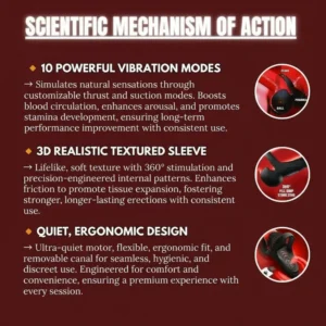 YUNPSO™ Vibrating Electric Male Masturbation Lock Ring 8 YUNPSO™ Vibrating Electric Male Masturbation Lock Ring