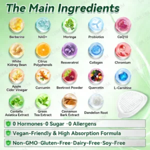 FOODLISS™ Moringa·Berberine × NAD+ 10-in-1 Nano Microneedle Patch 9 FOODLISS™ Moringa·Berberine × NAD+ 10-in-1 Nano Microneedle Patch